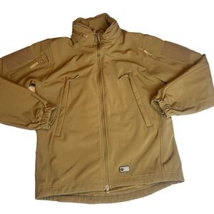 M-Tac Ukraine Tactical fleece lined jacket Gorpcore w/ zip hidden hood size L